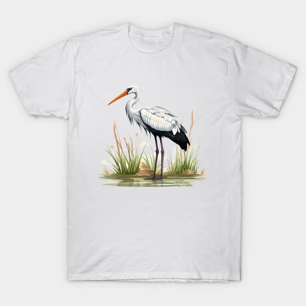 Stork T-Shirt by zooleisurelife